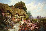 Alfred de Breanski Ann Hathaway's Cottage painting